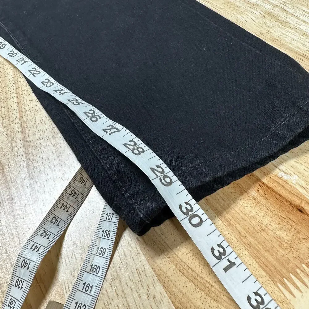 AG Adriano Goldschmied NWT The Apex Relaxed Tapered Jean Black Size 31R Mid Rise